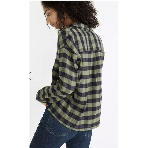 Madewell Flannel Sunday Shirt in Buffalo Check Sz XXS #MA861 - Picture 2 of 3